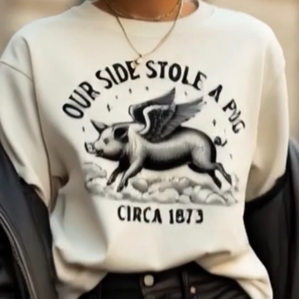 Vintage Style
 #SpotThePig t-shirt  
SpotThePig.com